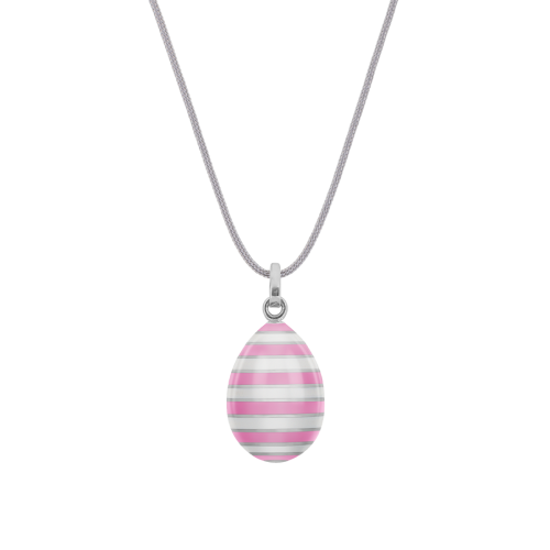 Easter Egg pendant EGGS IN STRIPES